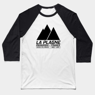 La Plagne France Ski Resort Paradiski Skiing Baseball T-Shirt